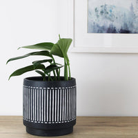 Sahara Pot Charcoal - 18cm